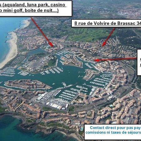 Cap D'Agde Studio Cabine 6 Pers. + Terrasse + Parking Prive + Clim Ngoại thất bức ảnh